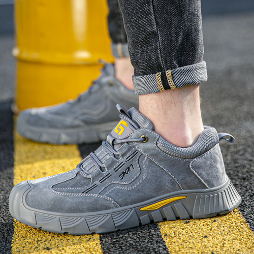 Labor protection shoes, four-season anti-smash, anti-puncture work shoes wholesale, lightweight, comfortable, wear-resistant, anti-scalding, work protection safety shoes