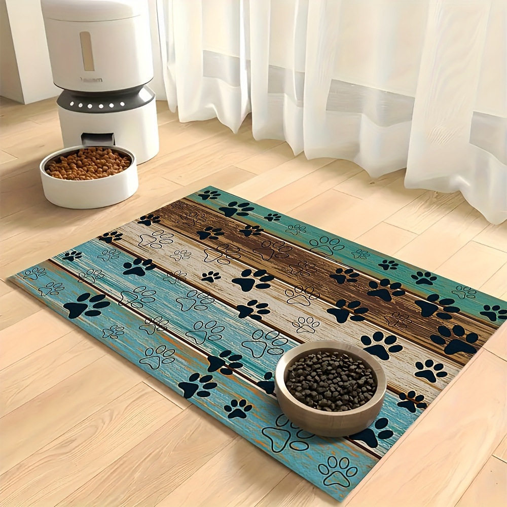 Alimentos para perros y gatos, almohadilla de barro de algas, almohadilla de alimentación a prueba de salpicaduras y humedad, absorción de agua, secado rápido, lavado y espesado
