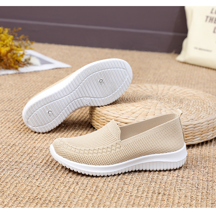 Staré pekingské látkové boty, dámské lehké, prodyšné a protiskluzové boty středního věku s plochou podrážkou, ležérní sportovní boty, dámské boty_voghion.com