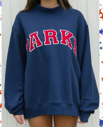 Navy blue red background with white edges