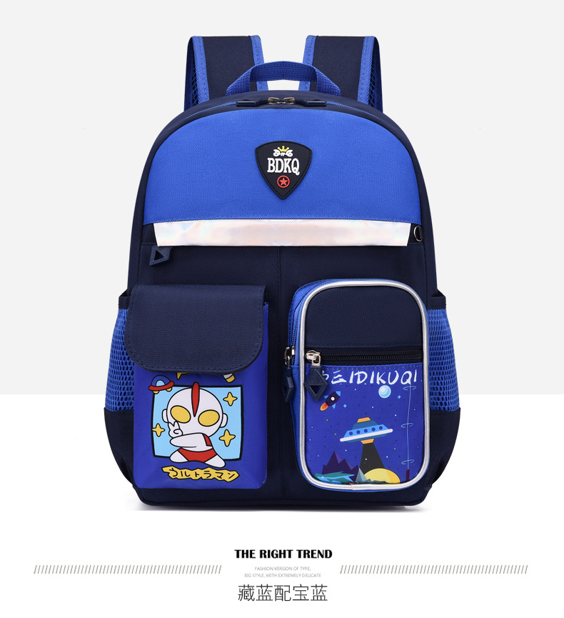 Comercio exterior nueva mochila de dibujos animados Grado 1-3 estudiante de la Escuela Primaria de gran capacidad de protección de la columna vertebral bolsa ultraligera