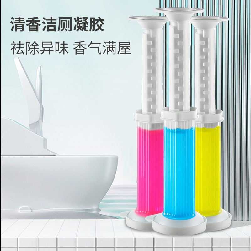 화장실 변기 작은 꽃 탈취 냄새 제거 세정 젤 변기 세정제 세정제 블루버블 화장실