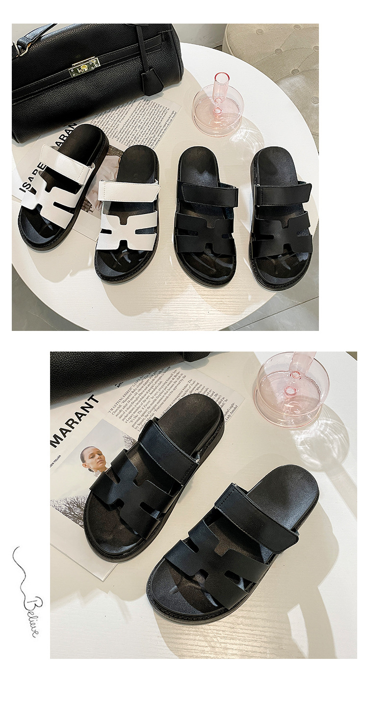 spring and summer new open-toed flat slippers nihaostyle clothing wholesale NSZSC68271