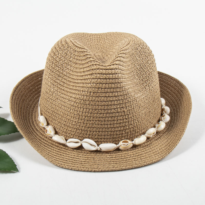 Femmes Vacances Style Classique Géométrique Avant-Toit Incurvé Chapeau De Soleil Chapeau De Paille display picture 1