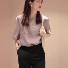 3035休闲衬衫女设计感小众法式复古气质独特惊艳衬衣别致两件套