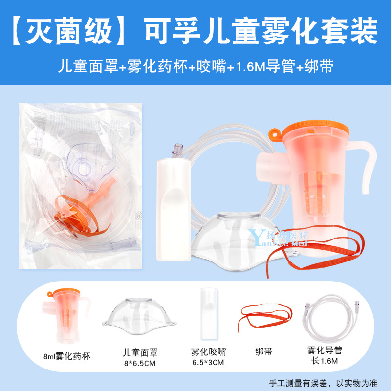 Atomizer Masks Can Be Wholesaled for Children and Adults, Atomizer Inhalers, Mask-Style Mouthpiece Atomizer Cups