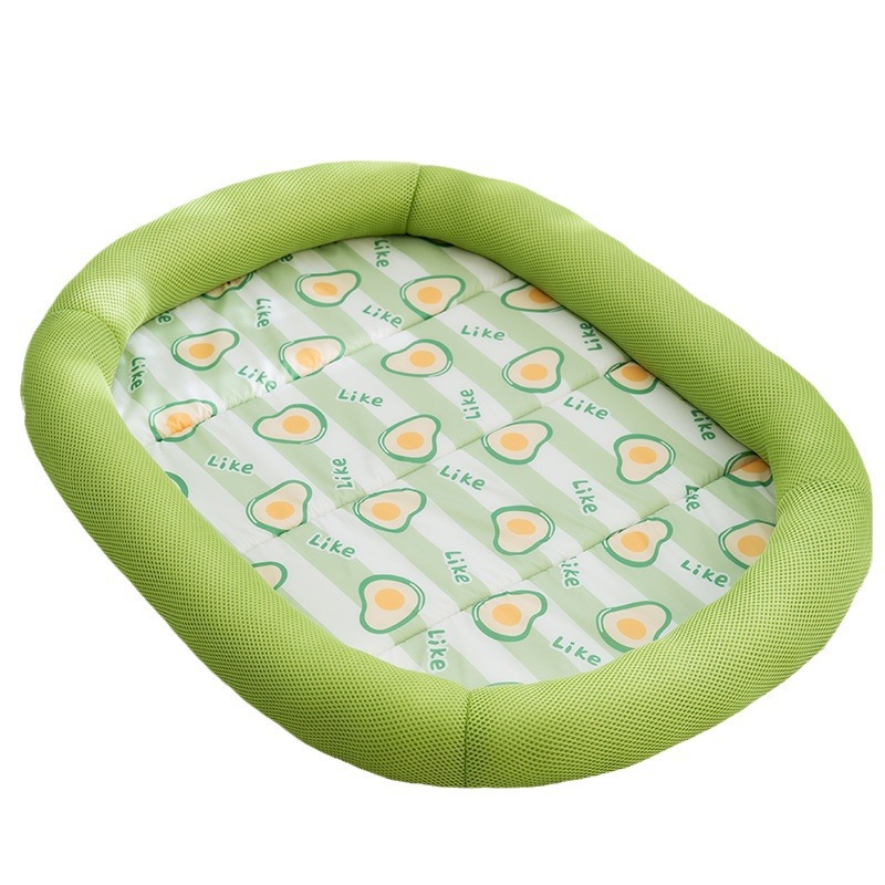 [Seleccionado] Nueva primavera y verano, cerco de frutas para perros, caseta para perros, sándwich para gatos, caseta para gatos transpirable, cama para mascotas