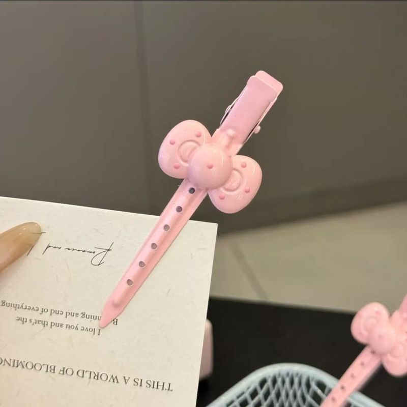 粉色kt猫定位夹卡通蓬松夹无痕一字夹刘海夹碎发夹侧边夹化妆夹|undefined