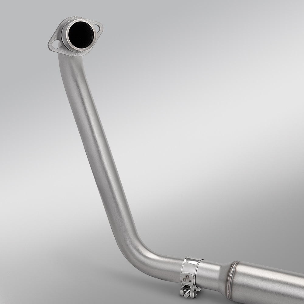 Suitable for Zontes 125Gk Full-Length Exhaust Pipe Modification, Stainless Steel Split Front Section and Hexagonal Tail Section Exhaust Pipe