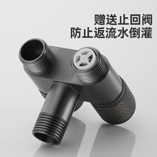 All-Copper Toilet Spray Gun Flush Faucet Bidet Companion One in Two Out Toilet Bathroom Pressure-Boosting Angle Valve Home