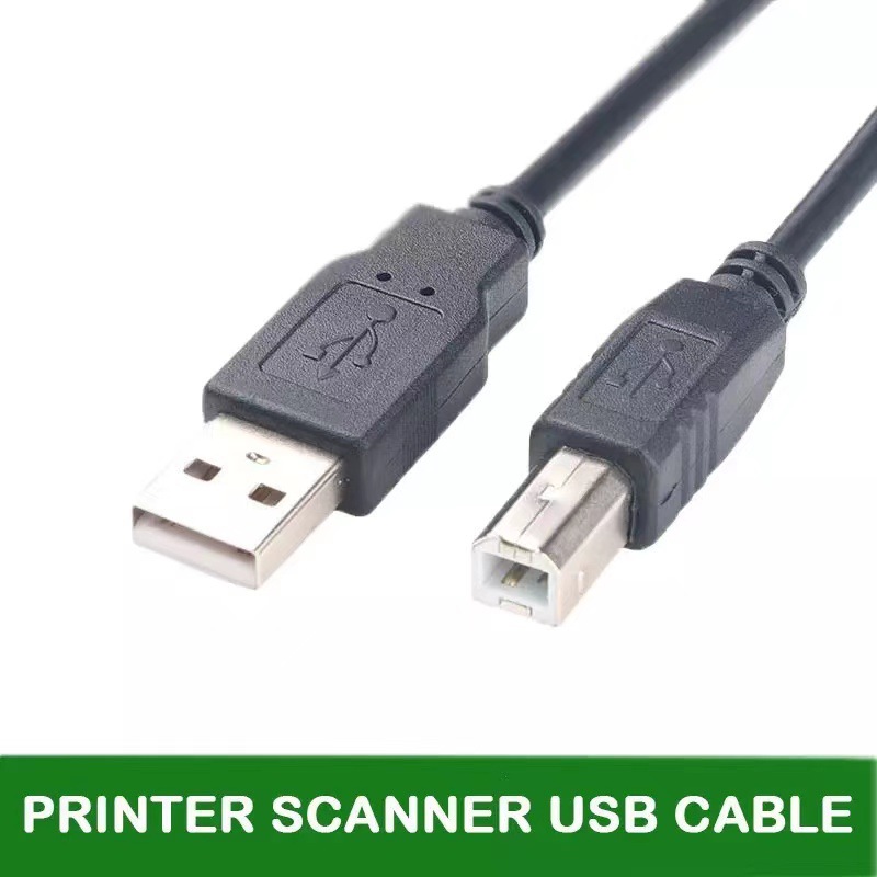 黑色 1.5米 2.0 USB打印机连接线 USB打印线单个假磁环全铜