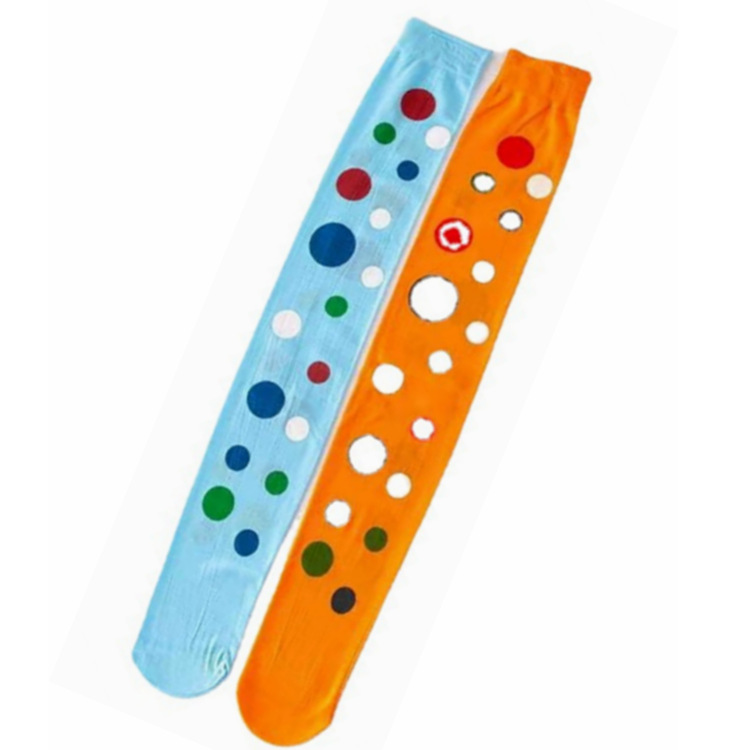 Comercio electrónico transfronterizo Halloween Wave Point Over Knee Calcetines Clown Show Stage Calcetines Egg Easter Medias