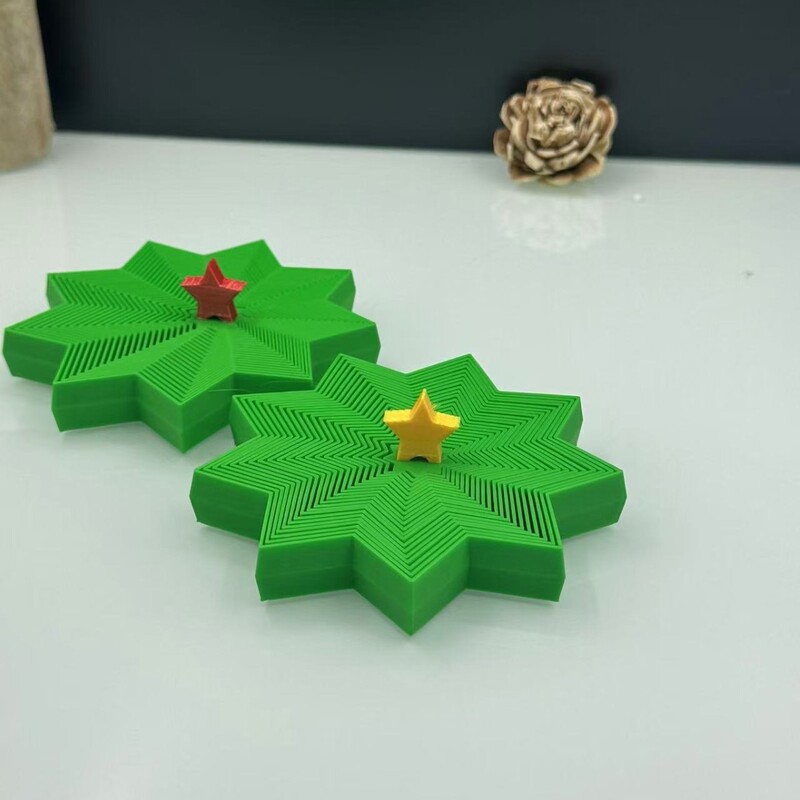 3d打印可动解压圣诞树新款萝卜塔儿童玩具手办摆件装饰车载礼物|undefined