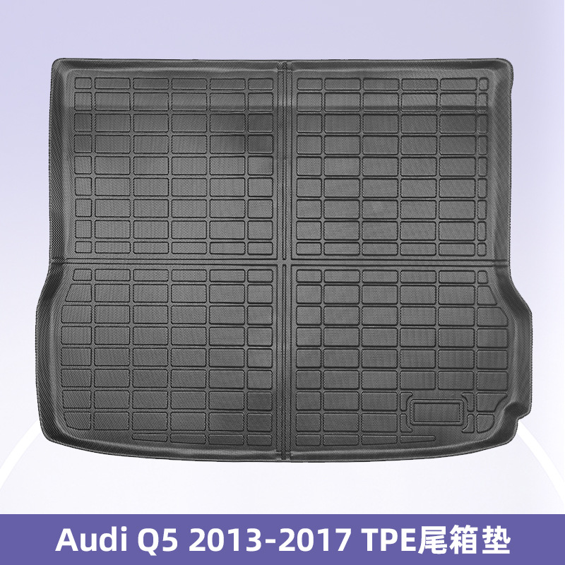 Aplicable a Audi Q5 2013 - 2017 TPE 3D todo el tiempo material estera del maletero estera interior