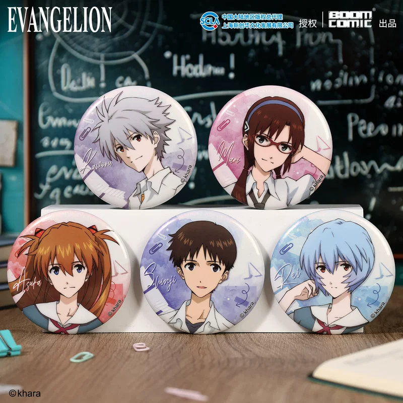 Оригинальный EVA значок Neon Genesis Evangelion серия SchoolMemory, Асука