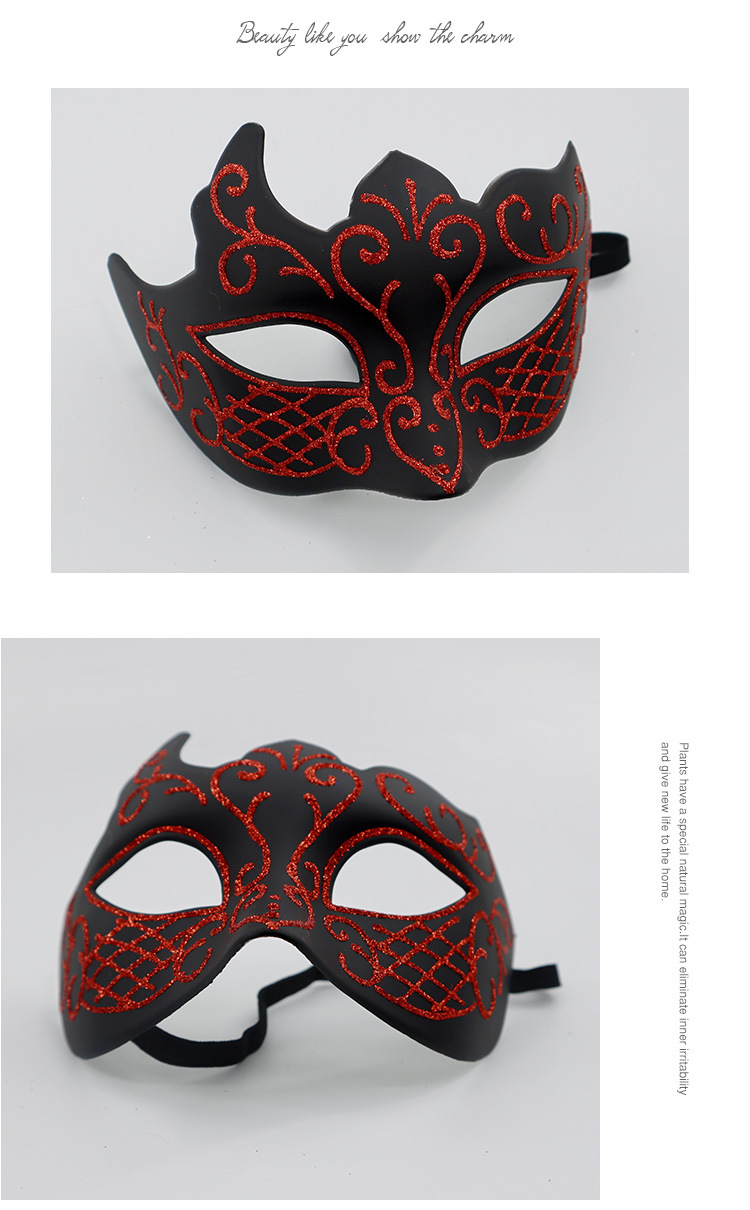 Hallowmas Festive & Party Supplies party bár maszk félarc férfi festett maszk spray festék férfi és női maszk_voghion.com