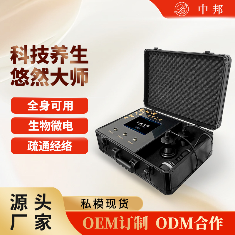 Desktop Three-Way Master Physiotherapy Instrument Microcurrent Meridian Dredging Conditioning Health Care Thermal Moxibustion Massage Beauty Salon