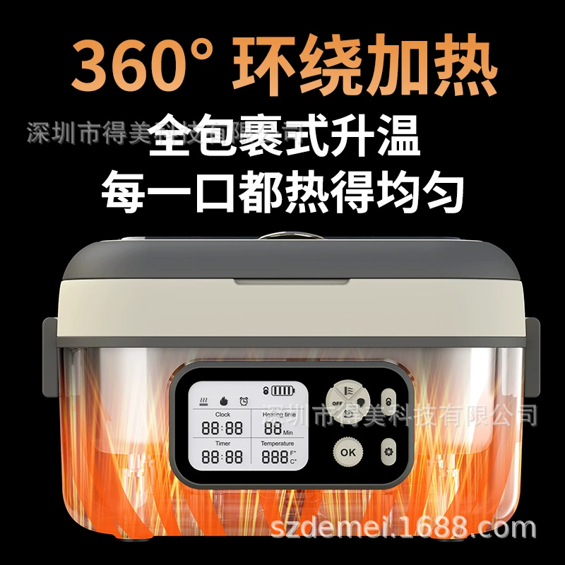 Smart lunch box, thermos, capacious battery