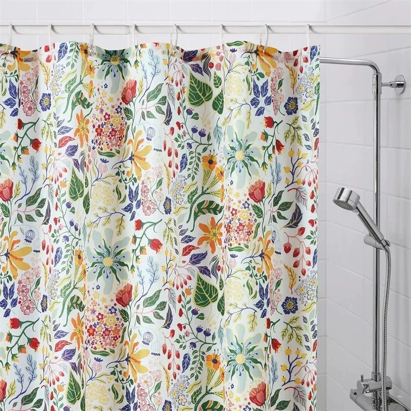 Bathroom Waterproof and Mildew-Proof Shower Curtain, Bathroom Toilet Partition Curtain, Shower Curtain, Blocking Cloth, Punch-Free Hanging Curtain Wholesale