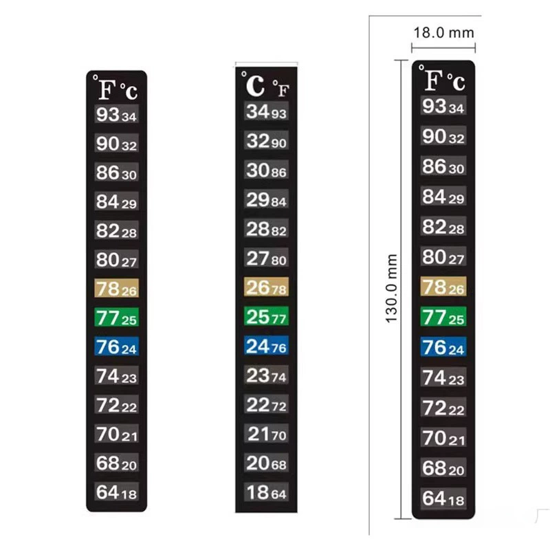 Glass aquarium, thermometer