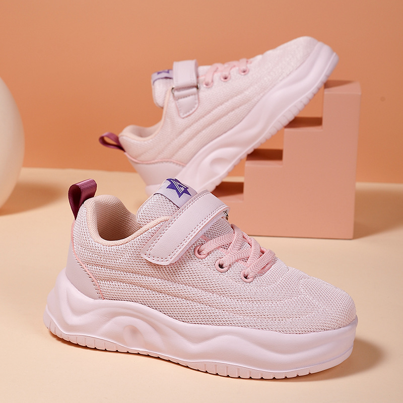 兒童運動鞋春夏新款男童女童潮流透氣網面防滑輕便龍隊長童鞋外貿