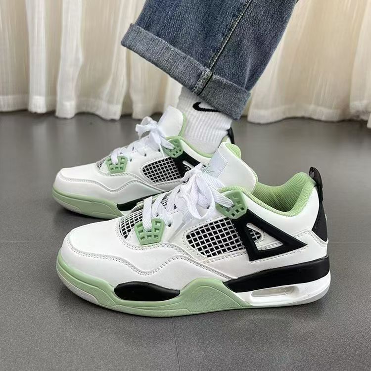 Zapatos de cojín de aire, zapatos de nicho de hombre, zapatos de moda de primavera, zapatos de baloncesto amarillos de suela gruesa