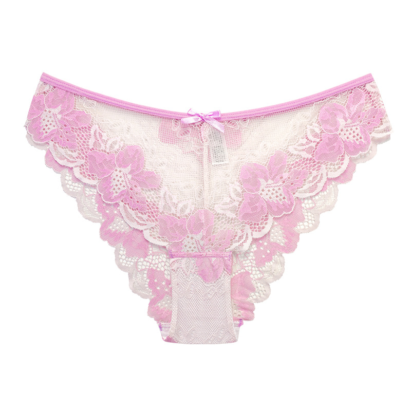 Summer, Spring Season Women's Gender Flower Breathable Low Waist Briefs Panties