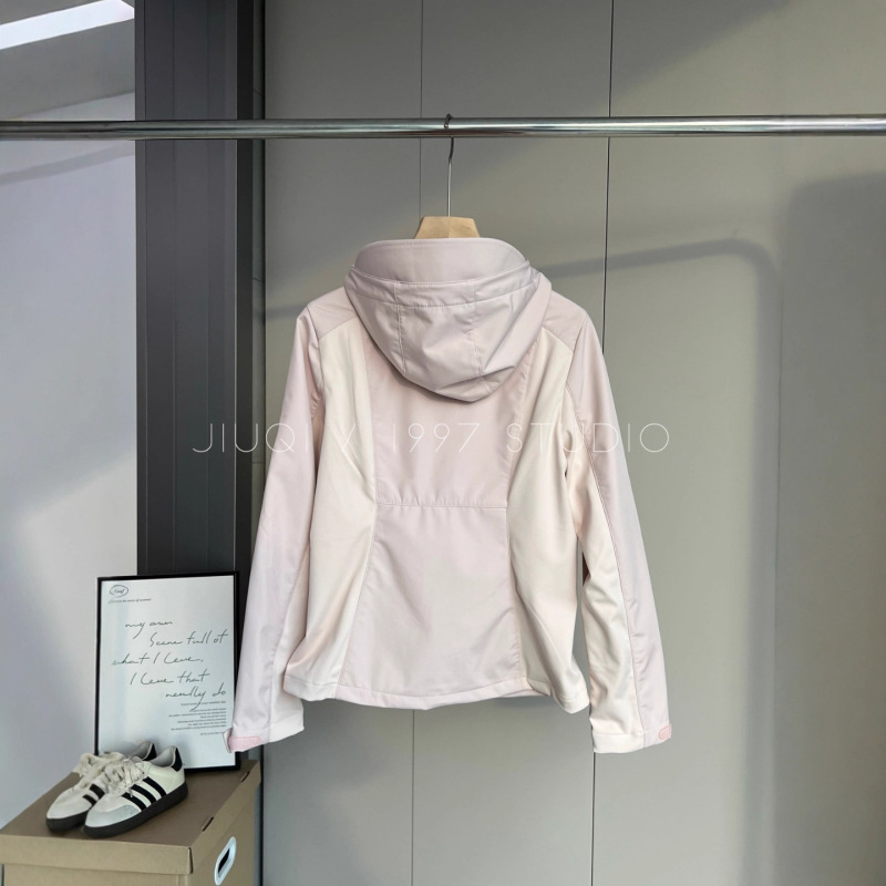 户外山系防风防水徒步软壳冲锋衣登山服外套女   9467|undefined