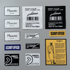 Clip label offset printing label clothing accessories trademark epaulette armband letter series luggage handmade DIY decorative patch stickers