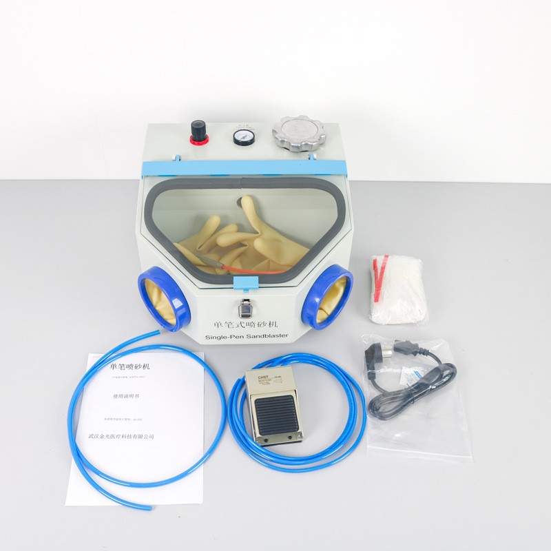 Máquina de chorro de arena dental versión mejorada de la máquina de chorro de arena de un solo bolígrafo de la lámpara LED Máquina de chorro de arena de alúmina Máquina de chorro de arena de doble bolígrafo para mecánico