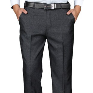 Middle-aged Men's Pants Summer Thin Casual Trousers Men's High Waist Trousers Business Pants Loose Dad's Pants