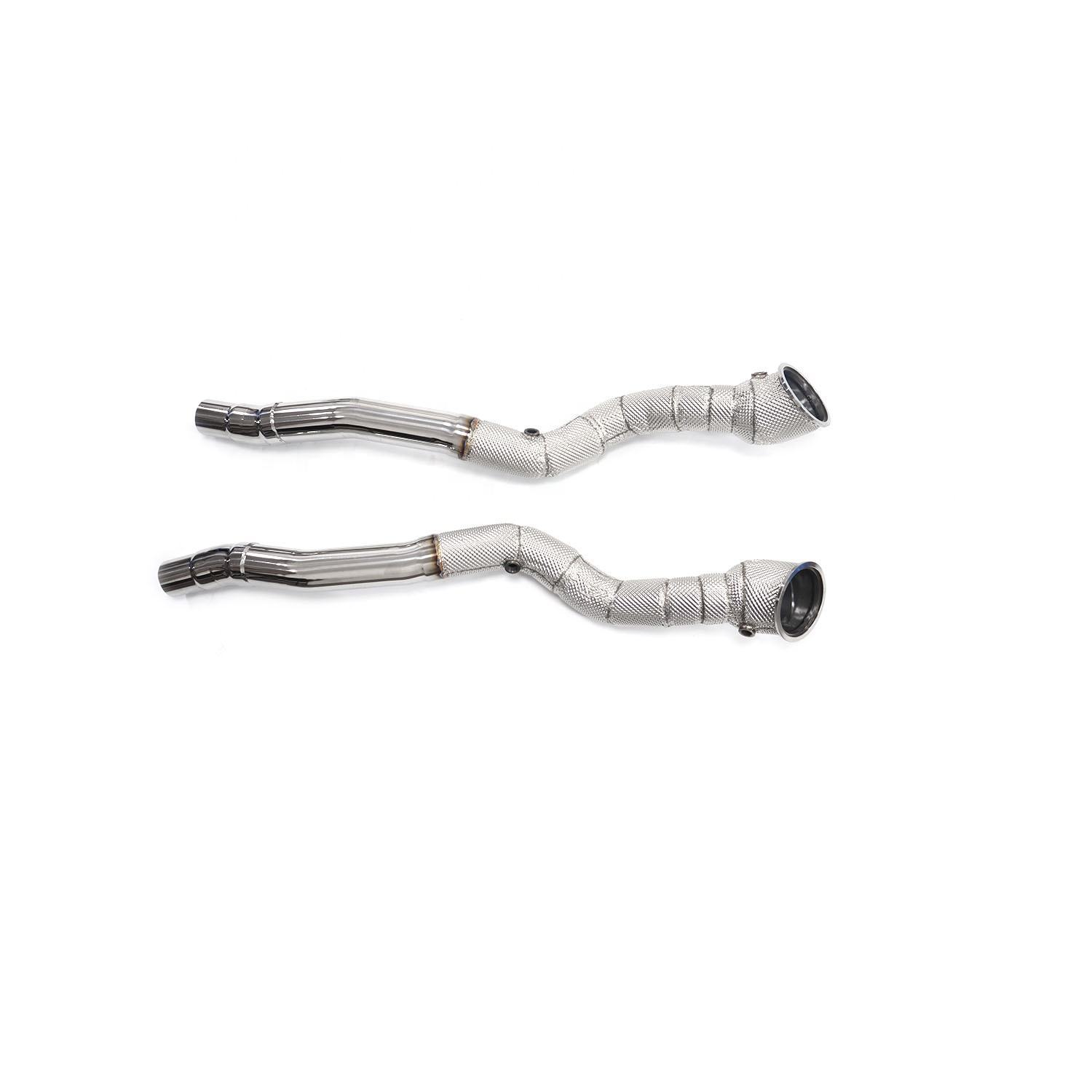 Suitable for Ferrari 812 6.5L, stainless steel exhaust system downpipe with hood
