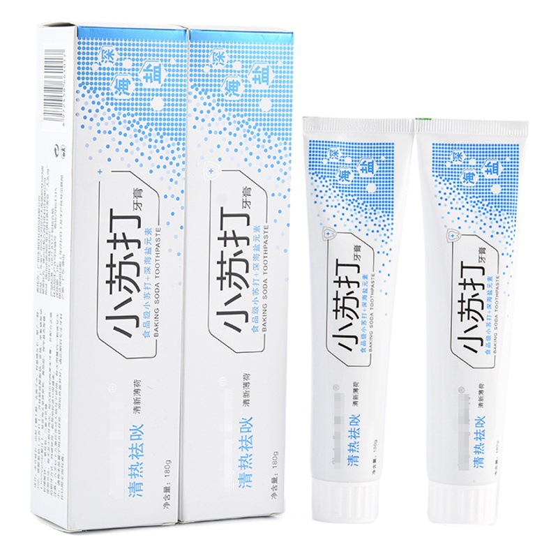 Baking soda toothpaste genuine goods to yellow mint fresh breath probiotics Guangzhou toothpaste manufacturers whole box a wholesale