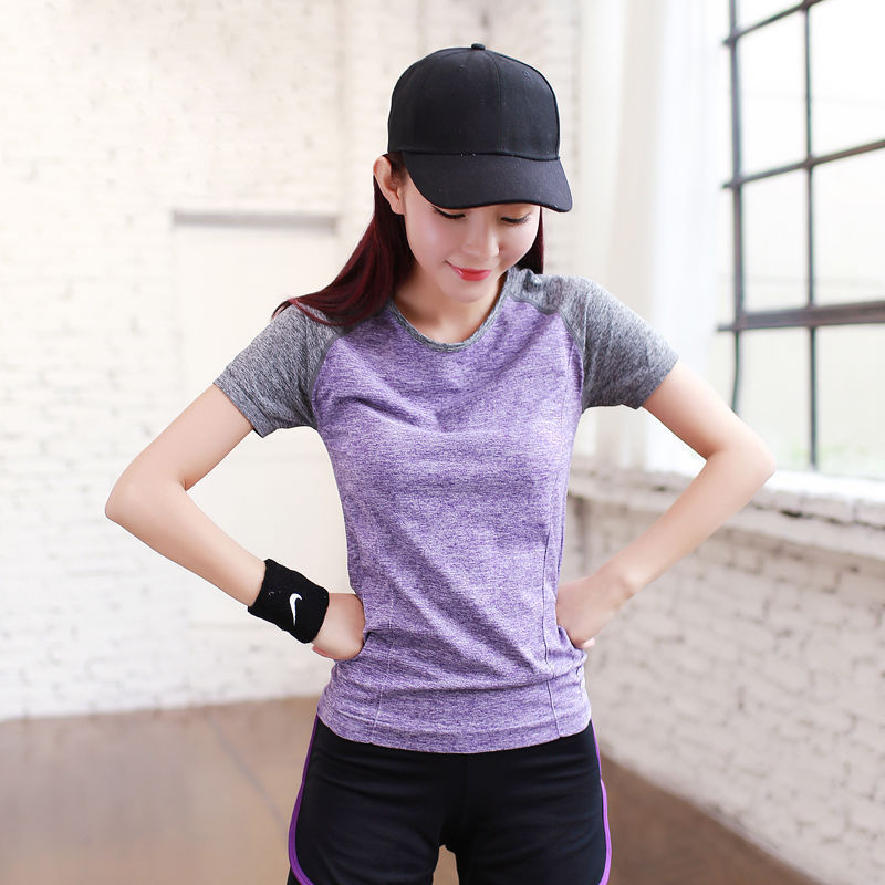 [Clearance Sale] Casual Outdoor Yoga Wear Sports Top for Women, Quick-Dry Breathable Running Fitness Short-Sleeve T-Shirt