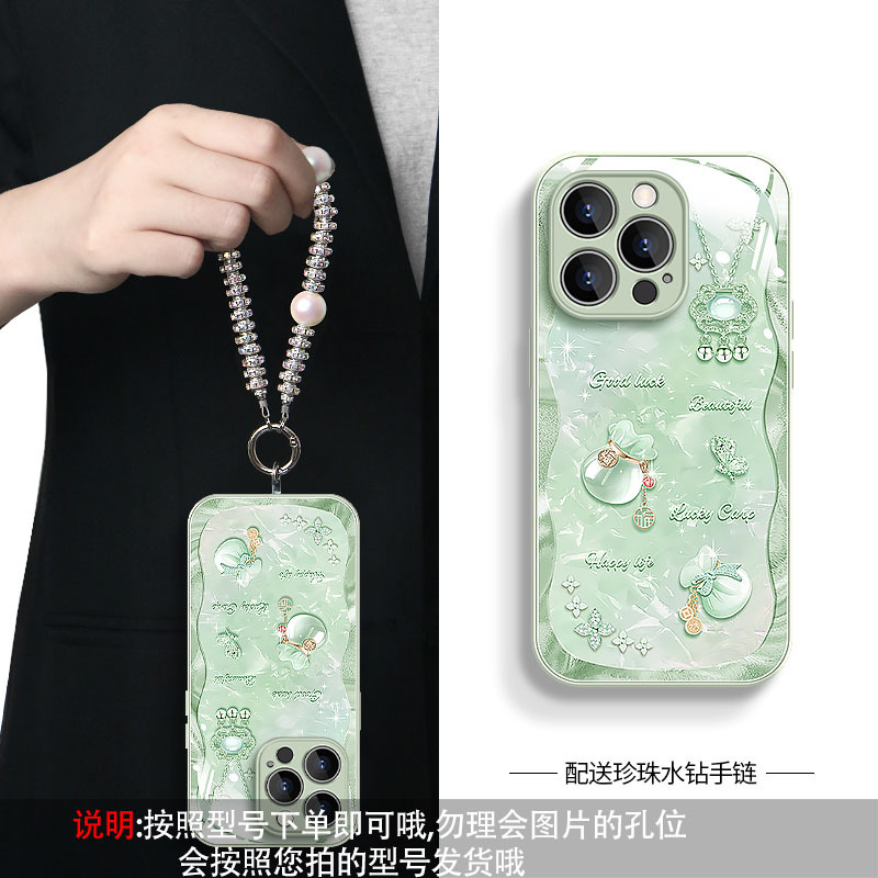 Necklace lucky bag 361-avocado green-s194 bracelet