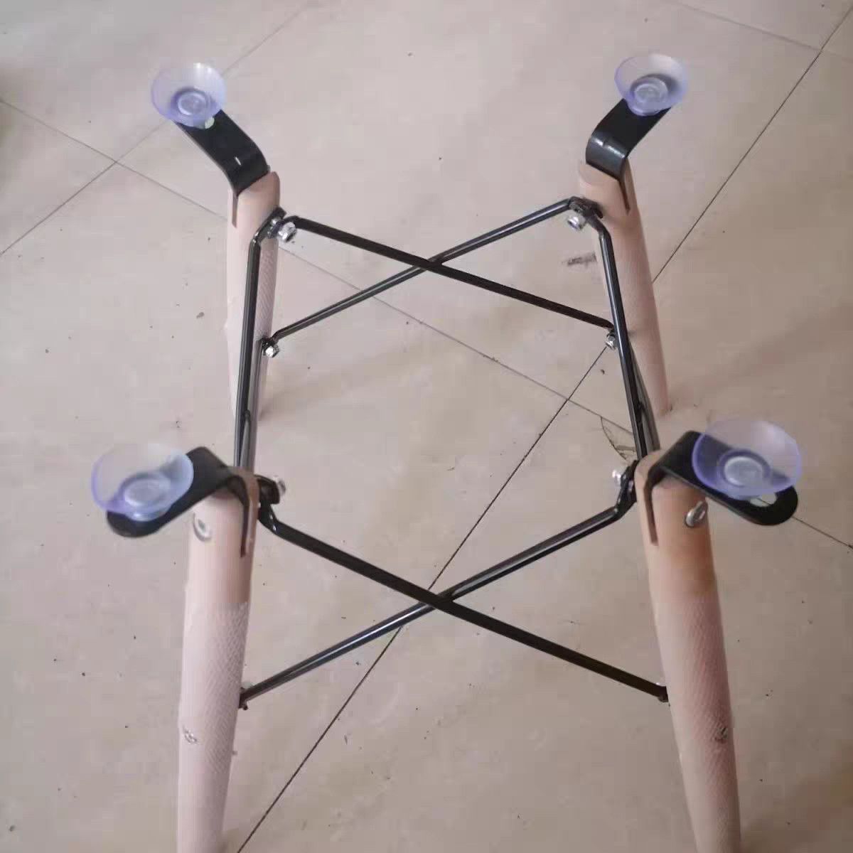 Accesorios de soporte de silla IMS mesa redonda pequeña pierna de mesa de madera sólida estante desmontable pierna de madera sólida pierna de silla de madera sólida pierna taburete pierna image 4