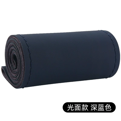 Handlebar Cover for All Seasons, Steering wheel cover - smooth-dark-blue-38cm