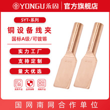 定制全铜设备线夹SYT-50-70-95-120-240-630平方 压缩型线夹批发