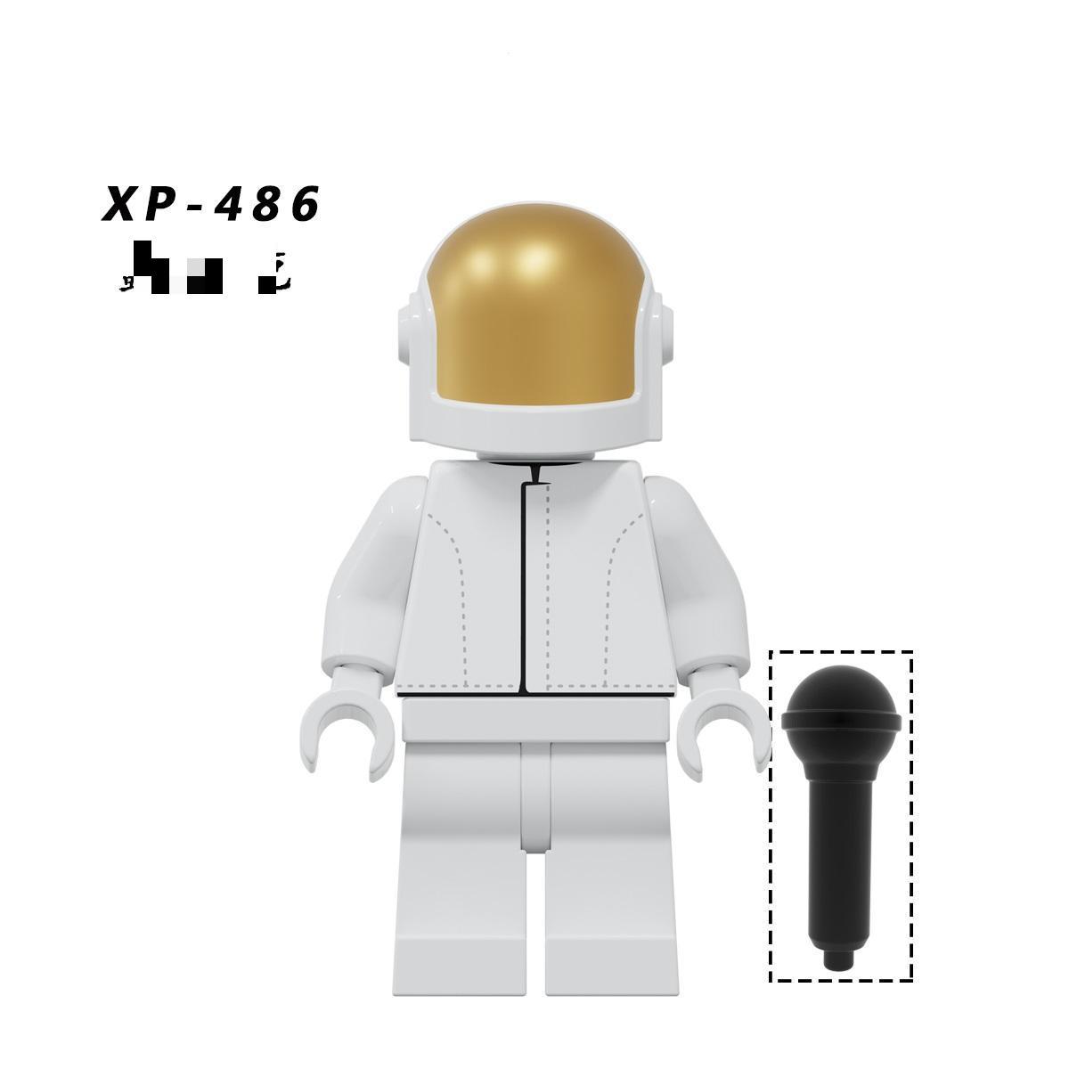 外国貿易商品の盛り合わせ玩具有名人シリーズの愚かなパンクバンド電子音楽積み木人仔kt 1063袋入り