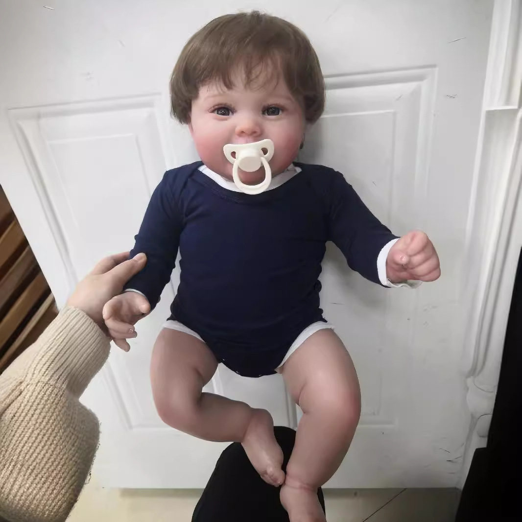 60cm simulación niño muñeca Kodi de alta gama pintado a mano 3D piel vena sangre seda visible un sustituto