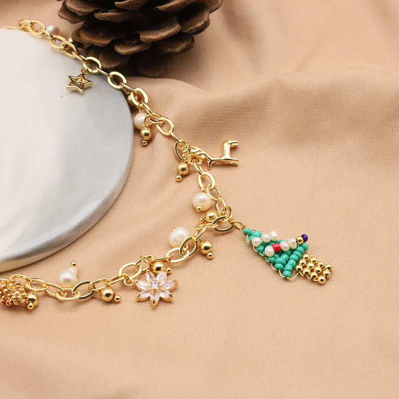 Collar de perlas de agua dulce natural para mujeres barroco cuentas originales hechas a mano lujosas de alta calidad regalos de Navidad