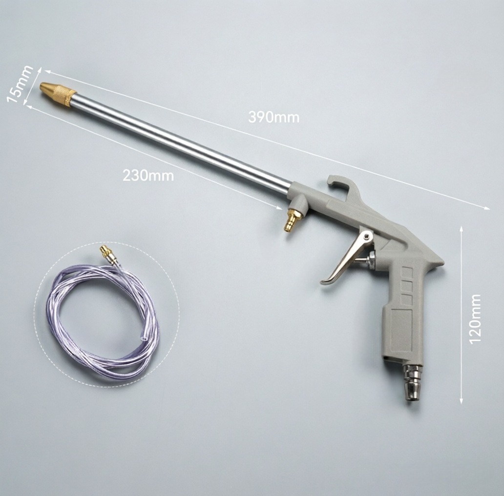 Gray straight head-0.425-zinc alloy-23-100ml-1m-100lmin-14-front exhaust-1.0mpa-p