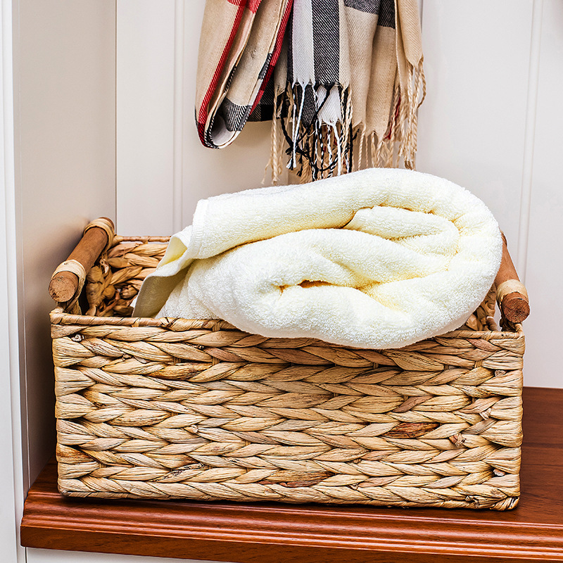 Caja de almacenamiento de tejido a mano transfronteriza personalizada calabaza de paja tejida cesta de almacenamiento cajón de la habitación de niños cesta de almacenamiento de juguetes