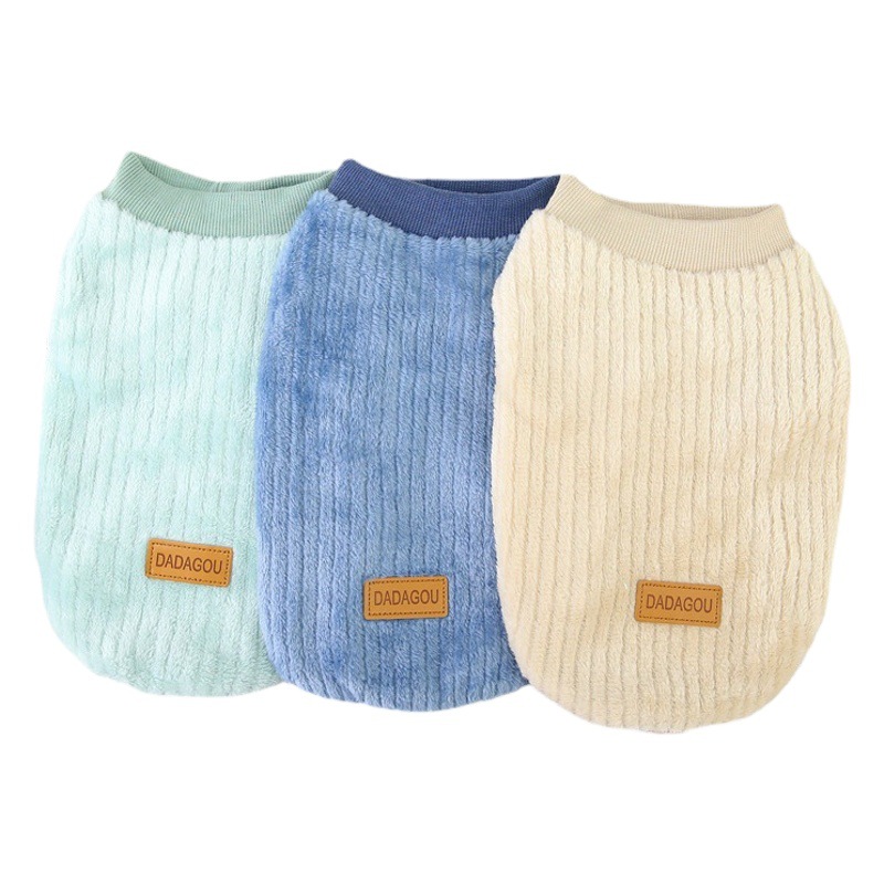 Ropa para mascotas ropa para perros Otoño e Invierno nueva ropa para mascotas abrigo de terciopelo de dos patas 21 terciopelo vertical estilo coreano abrigo de terciopelo