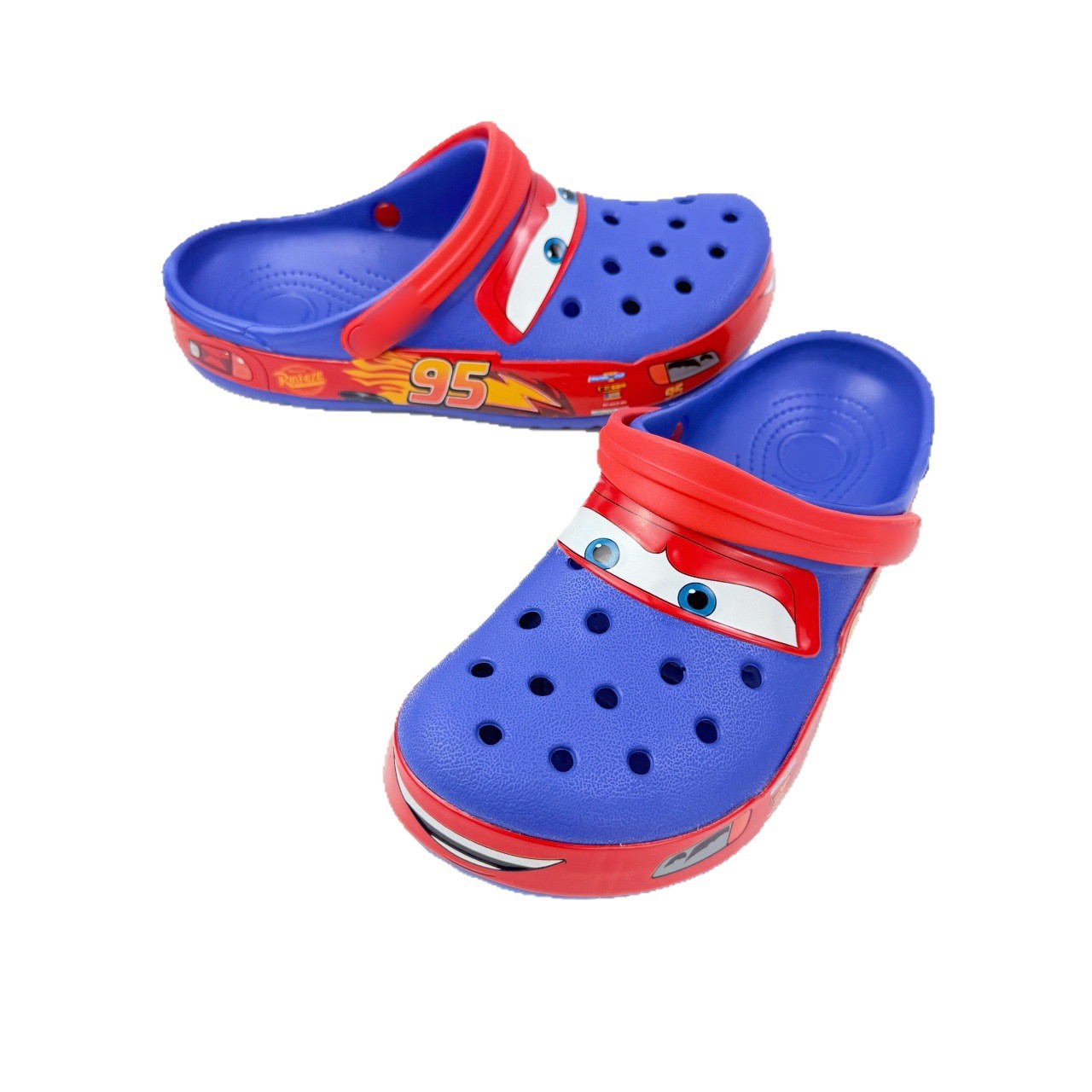 Croos nuevo McQueen95 coche sin agujero de luz zapatos de carreras de movilización total zapatos de playa sandalias zapatillas image 6