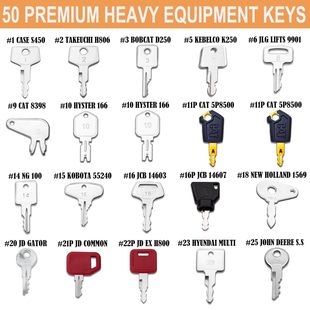 50 heavy equipment key suit ignition key suit 5P8500 H800 NG100 8398 D250