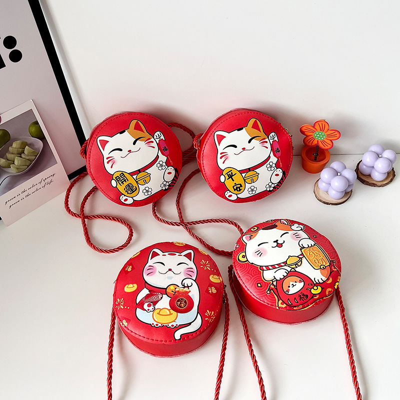 跨境韩版儿童包包2022新款潮单肩小圆包卡通动漫女童斜挎零钱包女