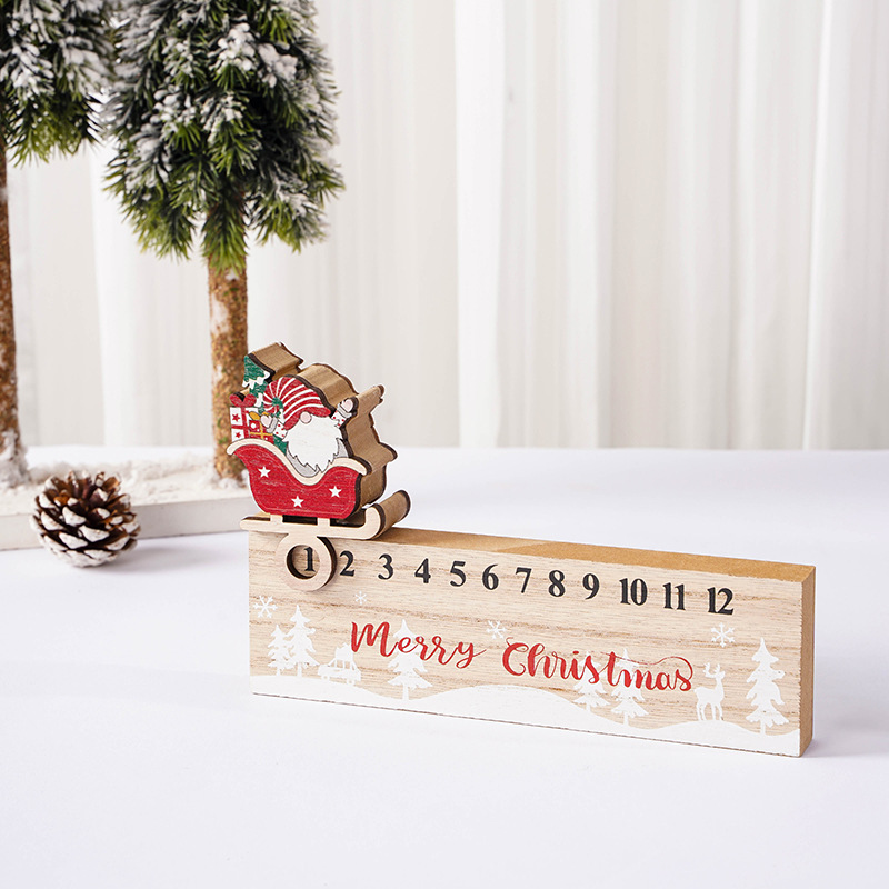 Rudolf Pattern Christmas Rudolf Wood Party Ornaments