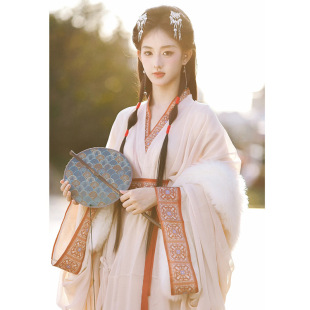 汉服古装女马山楚墓复原小拖尾战国袍四季款古风交领直裾日常春秋-阿里巴巴