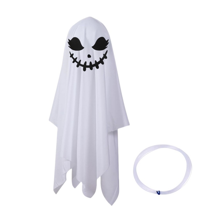 ハロウィン装飾ゴーストペンダント白い布ゴーストペンダント屋外パーティー装飾フロント廊下中庭小道具アレンジメント|undefined